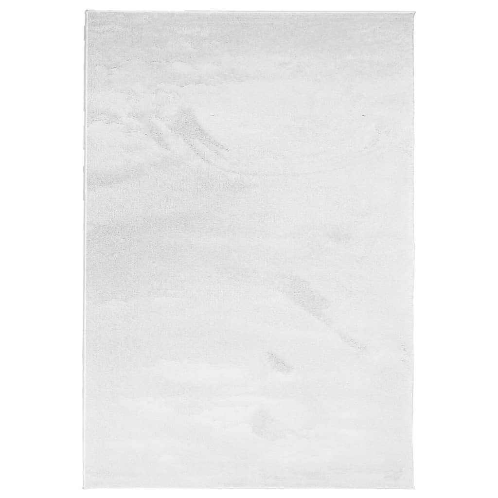 Oviedo Short Pile Rug Gray 140 X 200 Cm