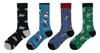Cansok Animal Print Shark Casual Cotton Sock Set Men's Socks, Set, 5-Pair (Shark (4-Pair))