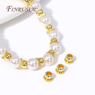 18K Gold Plated Bead Caps Spacer Beads, Separators For Beads DIY Jewelry Making Supplies, Bulk Bracelet Necklace Beads Wholesale
