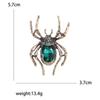 Vintage Crystal Spider Brooch: European-American Alloy Insect Pin for Creative Fashion & Versatile Clothing Accessories