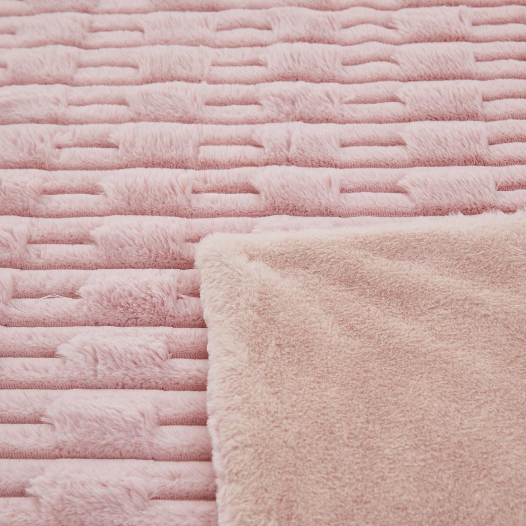 Double Layered Thick Solid Color Warm Blanket