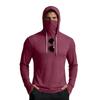 Men Long Sleeve Pullover Hoodie with Adjustable Drawstring Hood Casual Athletic Fit Lightweight Top for Daily Wear