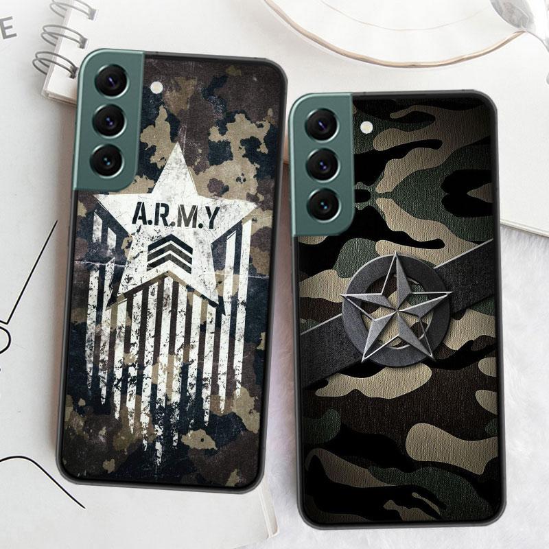 Kamuflażowy Kolor Etui Na Telefon Dla Samsung A16 A26 A36 A56 Galaxy A02S A12 A52S A13 A23 A33 A53 A54 A34 A24 A14 A22 A32 A42 A72 Cov