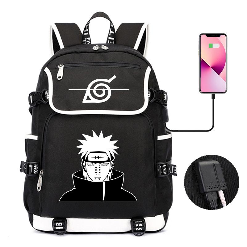 Backpack Day Manga Cartoon Printing Student School Bag Business Large Capacity Usb Computer Bag