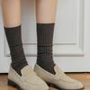 Biarritz Socks [4SET] Peanut Silk Cotton Ribbed Socks 4 Colors