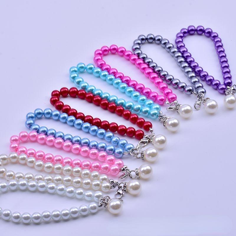 Короткая цепочка с имитацией жемчуга — фото 8