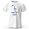 Men's Yachting Graphic Print T-Shirt 100% Cotton Vintage Tops for Summer Oversize Style Women Tees