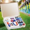 1 Set Esperimento Educativo Con Magneti a Barra, Anello, Ferro di Cavallo, Forma a U e Bussola Kit Magnetico STEM Fisica Scienza Per Bambini