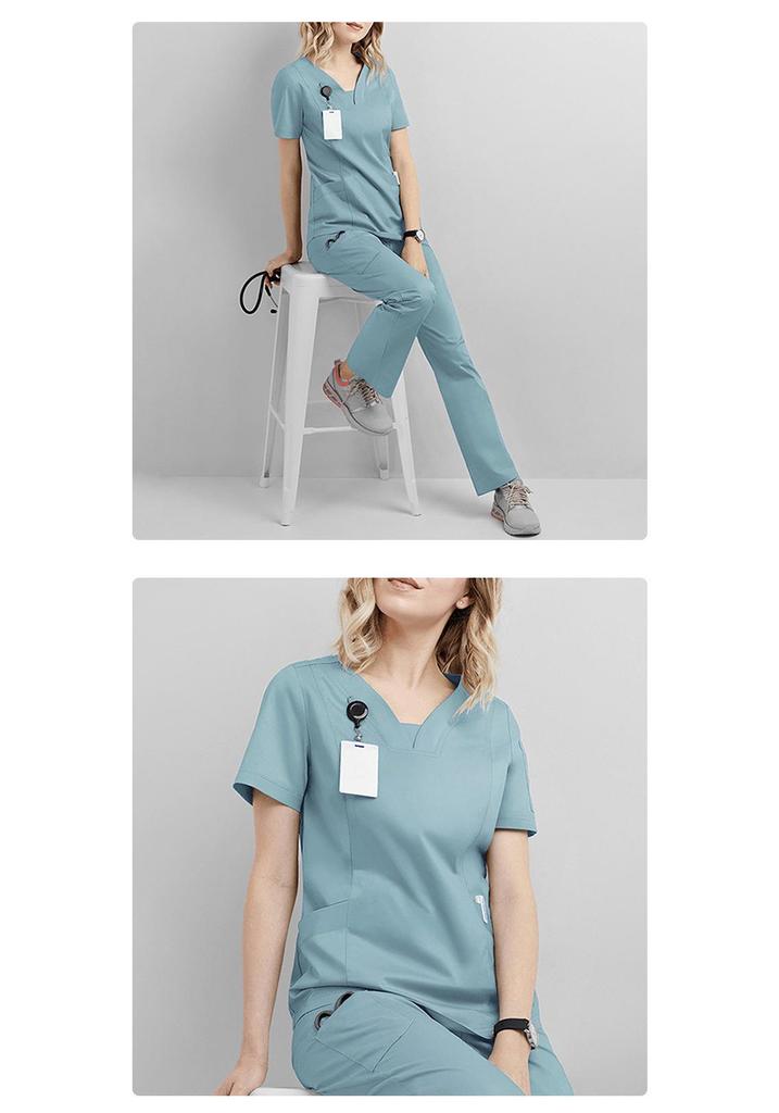 Set di camici chirurgici per uso medico e da salone - Uniforme lavabile a mano per medici, infermieri e professionisti del settore spa