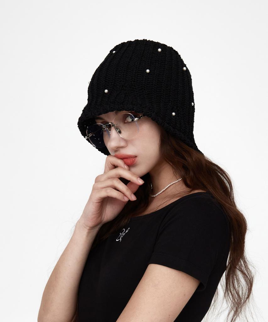 ULUK Pearl Summer Drop Bucket Hat_Black