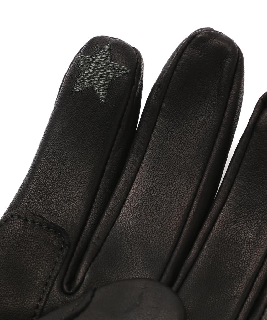 Schott One Star Gloves, Men's, Size L, 010, Black, 782-4970042