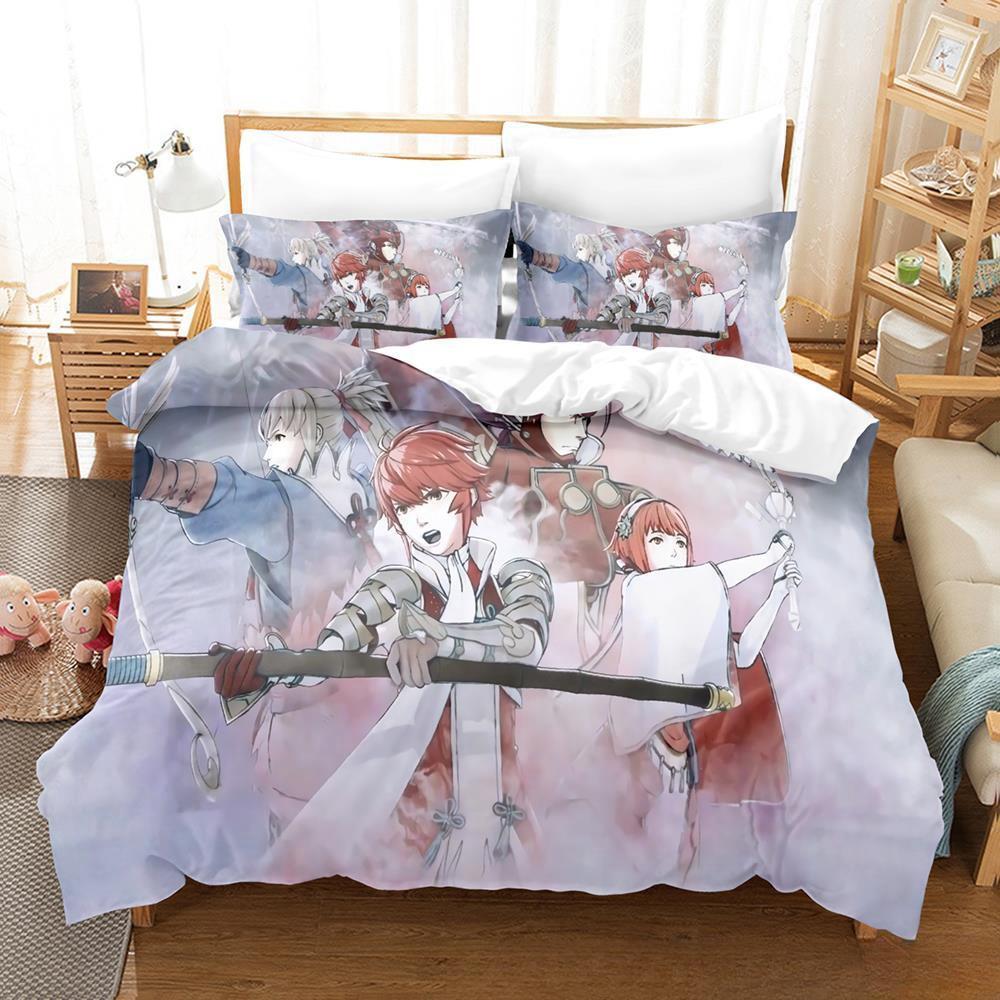 Game Fire Emblem Engage Bedding Set Duvet Cover Comforter Bed Set Quilt Cover Pillowcase King Queen Twin Size Boys Girls Adult