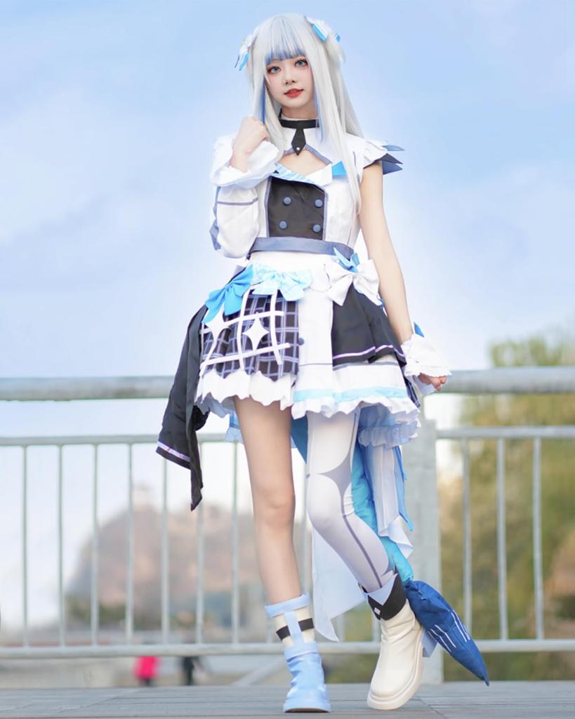 [Milky Time] Hololive Gawl Gura Shark Cosplay Halloween Idol 4th Anniversary