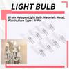 A84E-12V 20W Halogen Bulb Warm White Light Lamp Bi-Pin Base 8 Pcs