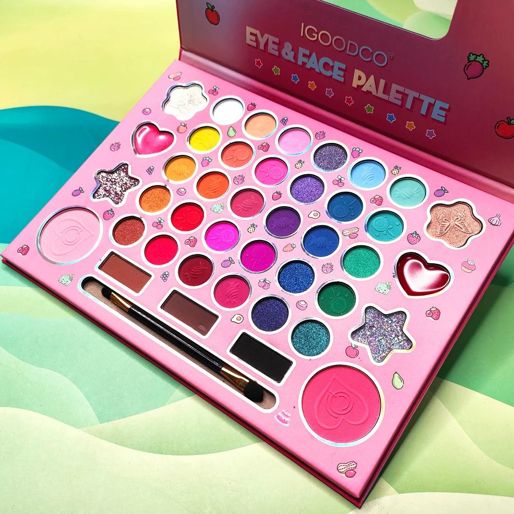 41 Color Stage Makeup Eye Shadow Plate Shiny Crystal Shimmer Matte Performance Multifunctional 61 Makeup Artist Cos Eye Shadow Plate