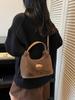 Small 2025 Versatile Bucket Plush Bag Furry Handheld Crossbody For Women Perfect For Autumn And Winter
