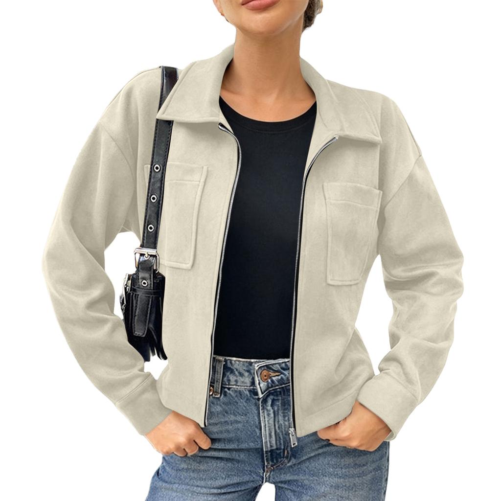 Women's Long Sleeve Jacket with Zipper