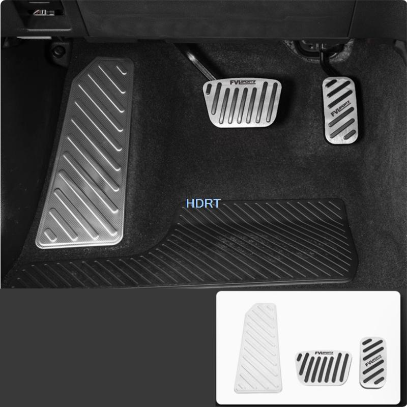 For Toyota Land Cruiser 250 LC250 Prado 2024 + Car Style Accelerator Gas Plate Brake Rest Foot Pedal Cover Accessories Auto Part