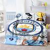 Manchester City Personalized Text Blanket Lightweight Personalized Blanket Durable Comfort Suitable for Couch Office Chair Livingroom Chair