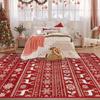 Christmas Anti-Slip Floor Mat - Fully Padded In Living Room, Printed Pattern for Bedroom Side Mat, Home Decoration