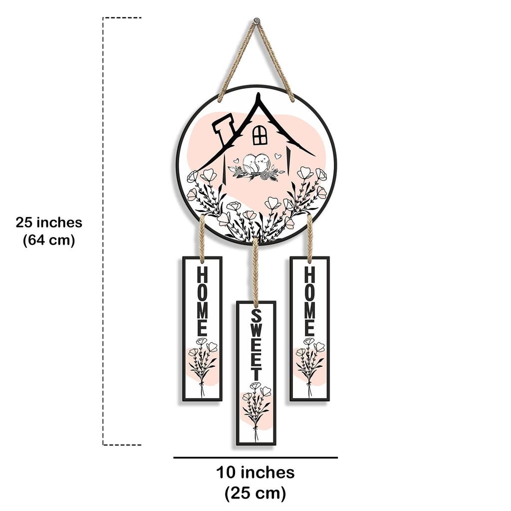 Wohnzimmer-Dekoartikel | Hängende Holzdekoration für das Zuhause | Wandkunst | Dekorative Gegenstände für das Zuhause | Wanddeko für das Wohnzimmer