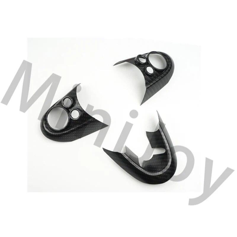 

Углеродное волокно с узором на руле, кнопка, наклейка, интерьер для MINI Cooper S JCW F60 F55 F54 F56 F57, автомобильный Стайлинг Carbon Pattern 7B