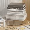 1PCS Student Desktop Textbook Book Transparent Book Stand Office File Storage Shelf Plastic A4 Paper Organising Box