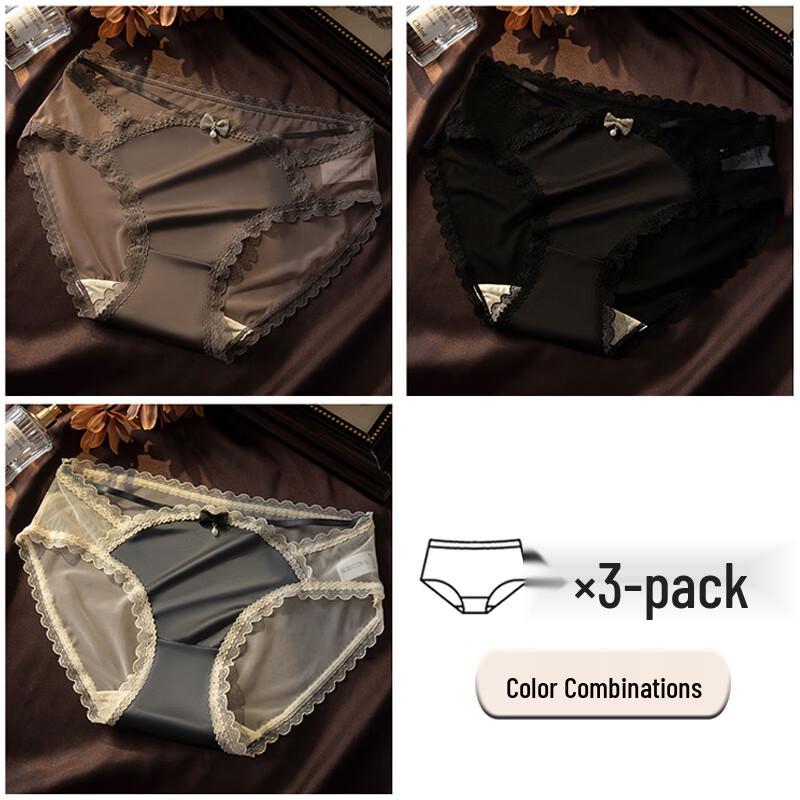 Women's Modal Lace Seamless Panties 3-Pack