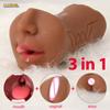 Male Masturbator 3 In 1 Realistic Vagina Sexy Toys For Men Pocket Pusssy Pussy Blowjob Masturbation No Vibrator Adults Sex Goods