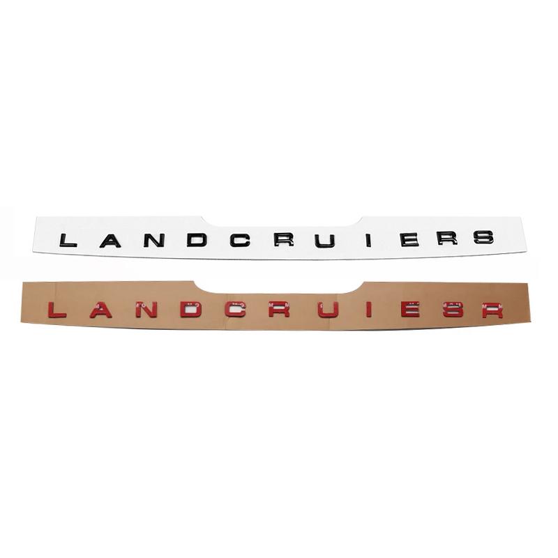 For Toyota Land Cruiser 200 Cover Letter Sticker LC200 Engine Cover Decoration Land Cruiser Logo Modification Accessories