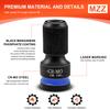 3pcs Impact Hex Converter for Screwdriver / Drill Bit 1/2 3/8 1/4-Inch Square Drive to 1/4-Inch Quick Release Hex Socket Adapter