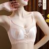 New Thin Cup Sexy Underwear Women Gather Anti-sagging Bra, Large Chest, Small Adjustment Type, Anti-light