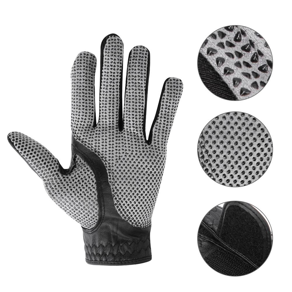 1 pcs Black Artificial Sheepskin Men Non slip Soft Breathable Gloves ing Glove Accessories(left hand 23)