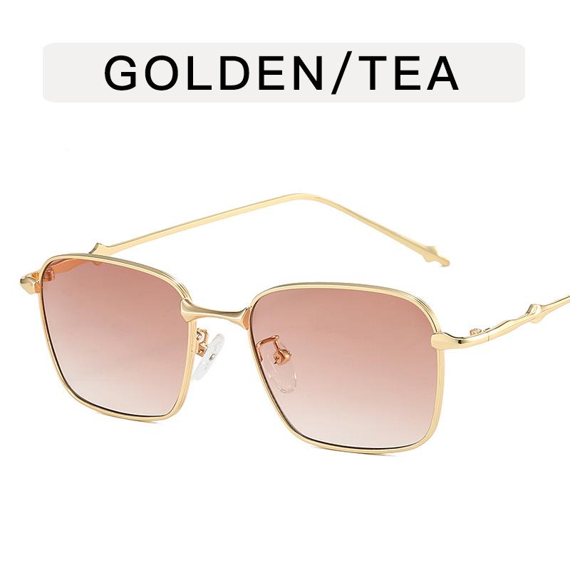 Lunettes de soleil style coréen pour femmes, forme carrée, monture en alliage, lunettes de soleil pour hommes, cool, élégantes, pour voyage, lunettes de soleil pour femmes