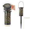 6Pcs Solar Pathway Lights Outdoor Waterproof Garden Decor Hollow Moon Star Lighting LED