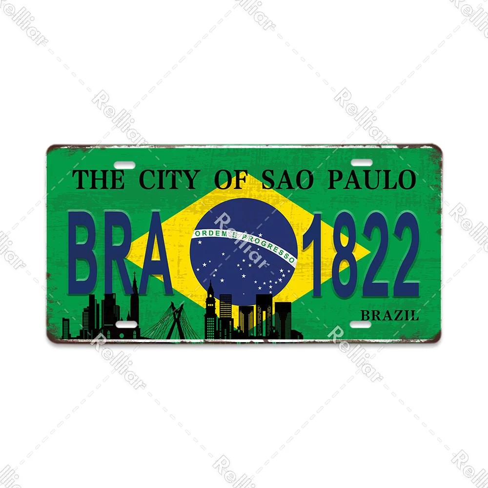 The City Of Your Place Metal Tin Sign Vintage City Plaque Decor for Bar, Wall, Paris New York Berlin Gift Poster Various Regions