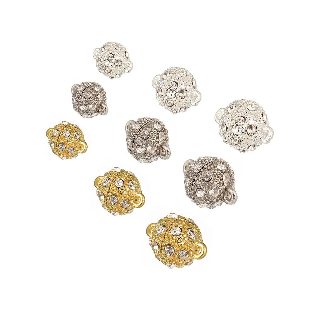 5 Stück/Lot Kristallstarke Magnetverschlüsse für Halsketten und Armbänder, Schnallen, Hakenverschlüsse, Endverschlüsse, Verbindungsstücke für die Schmuckherstellung