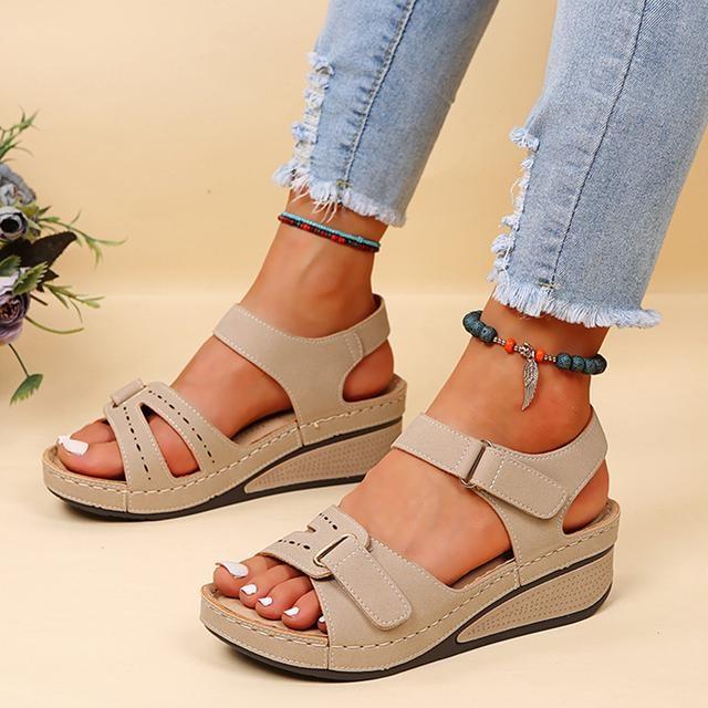 Neue Sandalen Schuhe Frauen Weiche frauen Sandalen Slip Auf Offene spitze Wanderschuhe Slipper Party Schuhe Weibliche