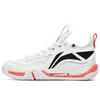 Li Ning Slip Resistant Abrasion Resistant Low Top Badminton Shoes Unisex White AYAT003-3
