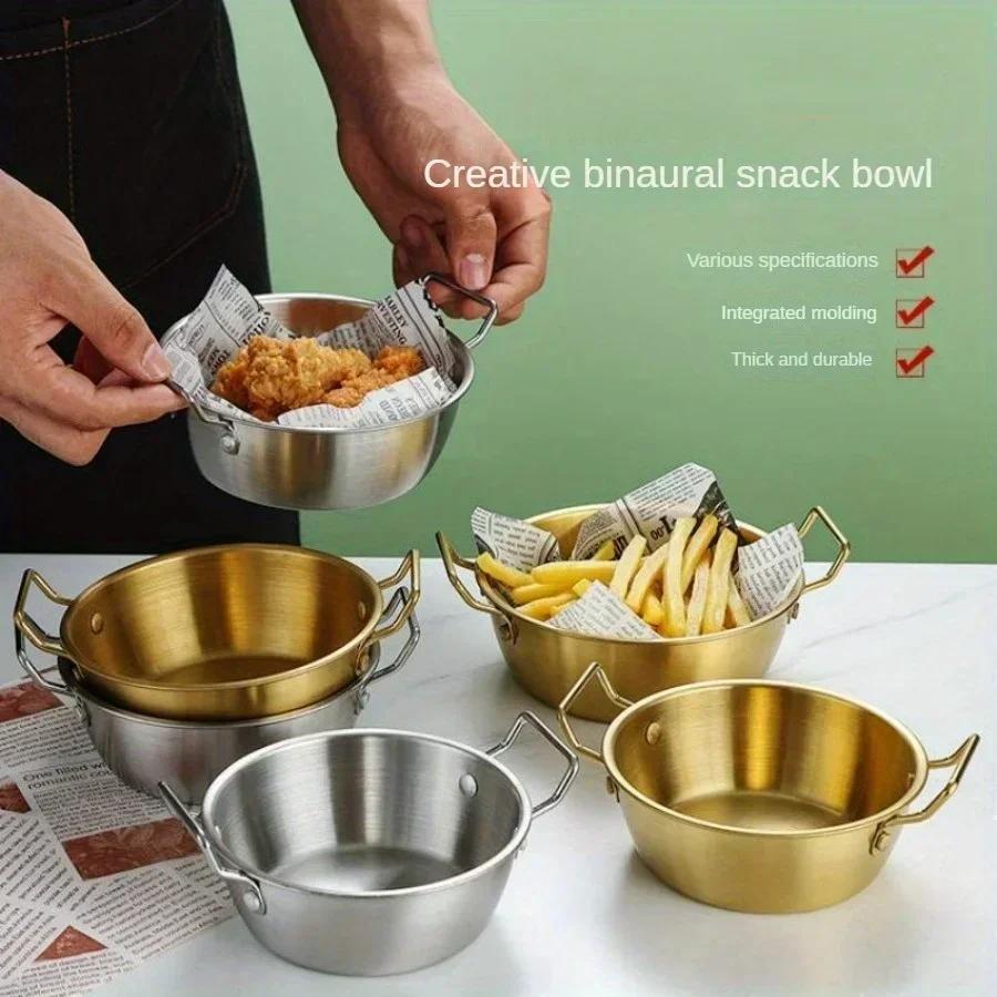 SUS304 Stainless Steel Salad Bowl, Grain Bowl, Soup Bowl, Korean Rice Wine Bowl, Household Dessert Bowl, Steamed Egg Bowl