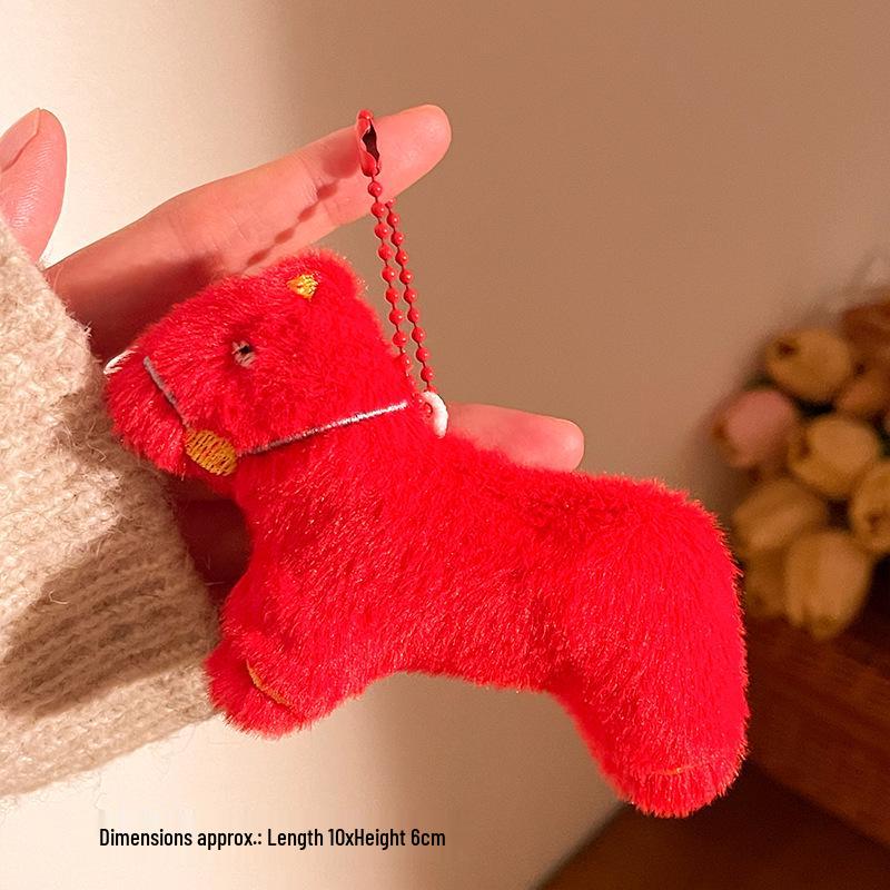 

Creative New Year Horse Plush Keychain – Cute Cartoon Doll Student Bag Charm Souvenir