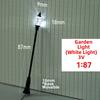 White/Warm Light Sand Table Model Streetlights Plastic Miniature Courtyard Road Lamp Model