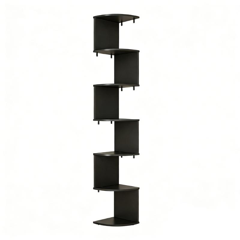 Space Saving 7 Layer Wall Mounted Corner Shelf Perfect For Home Office Display Storage And Arrangement