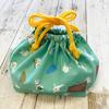 Gakken Staful Sena Keiko Lunch Bag, Medium, Glasses Rabbit Design, K08048