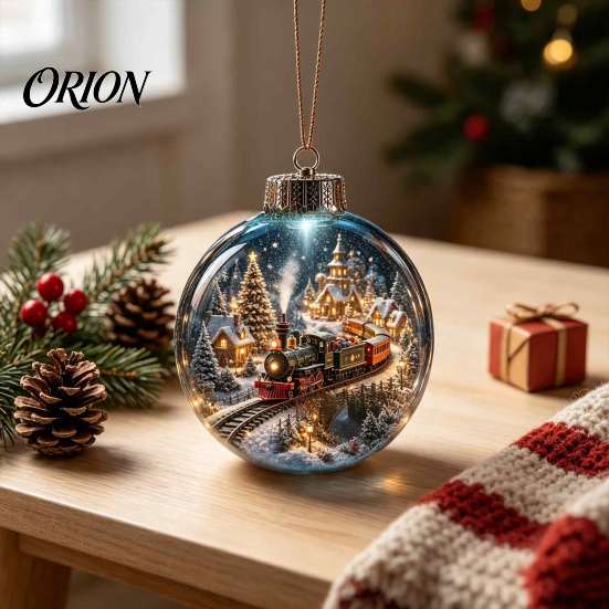 Decorative Lights for Christmas Glowing Ornament with Lanyard, Unique Styles Miniature Glass Pendant LED Santa Claus Snowman Nutcracker Figures Light,