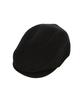 Bajal Studded Logo Retro Wool Beret Black