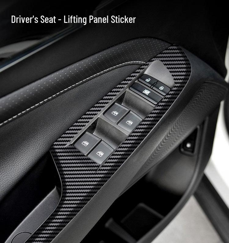 19-21 GAC MAXUS G50 Carbon Fiber Interior Protective Film: Anti-Scratch & Anti-Kick Console/Door Stickers