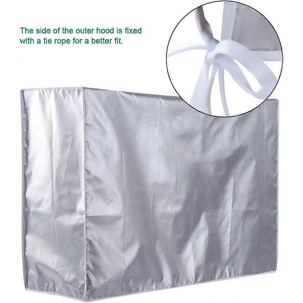 Air Conditioner Cover, AC Cover for Outdoor Protection, Rectangular, Anti-Dust, Anti-Now, Waterproof Ventilation, Full Coverage, Home Use