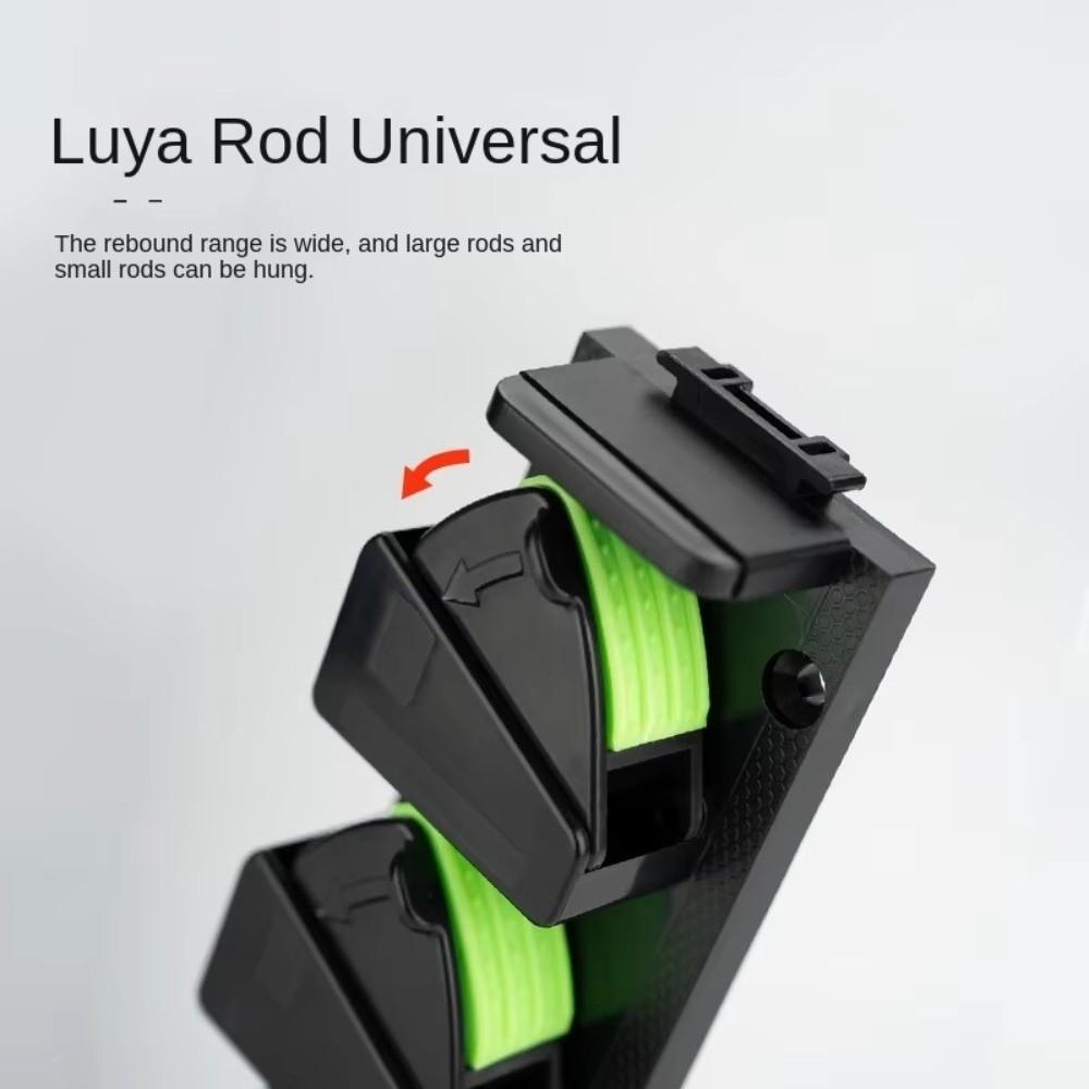 Wall Mounted Fishing Rod Rack Ceiling Mounted Garage Storage Horizontal Fixed Stand Support Bracket Fixed Stand 3 Gear Bracket