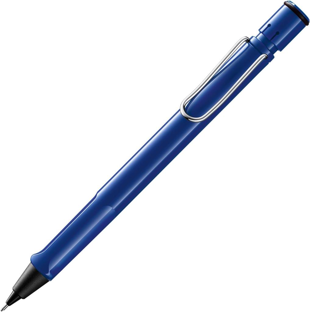 LAMY Safari Blue Blue Mechanical Pencil Mechanical Pencil with Ergonomic Grip Durable ASA Plastic Body Perfect for Writing and Drawing LAMY M 41 Fine
